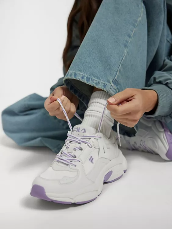Fila Witte Chunky Sneaker Lila Zool 10 Fila Witte Chunky Sneaker Lila Zool - Afbeelding 8