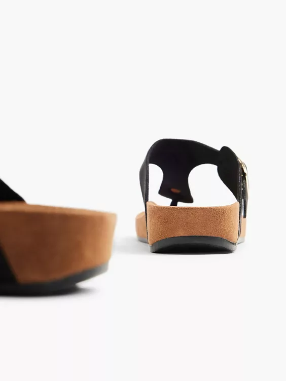 Zwarte Teenslipper 6 Zwarte Teenslipper - Afbeelding 4