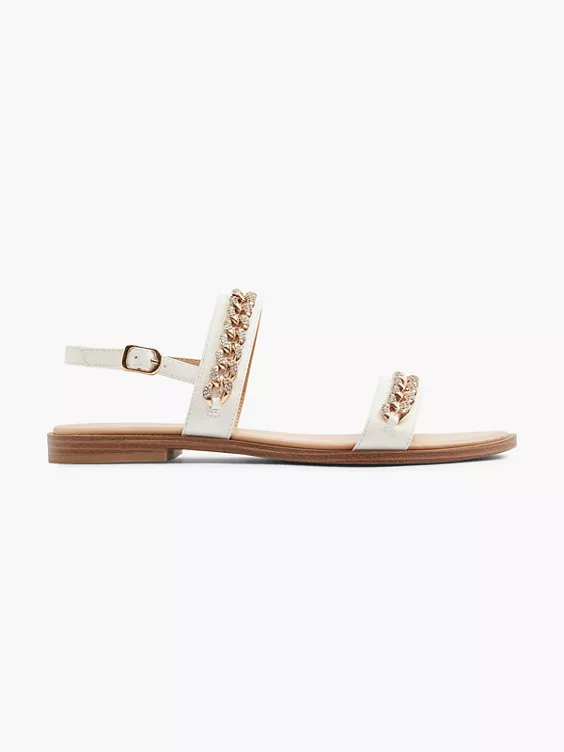 Witte Sandaal Sierketting 3 Witte Sandaal Sierketting