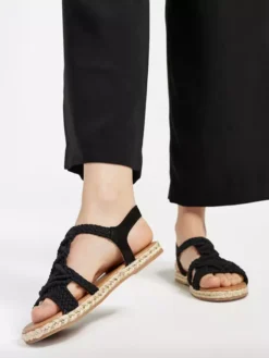 Zwarte Sandaal Touw 15 Zwarte Sandaal Touw -Skechers Winkel 2170191 H10