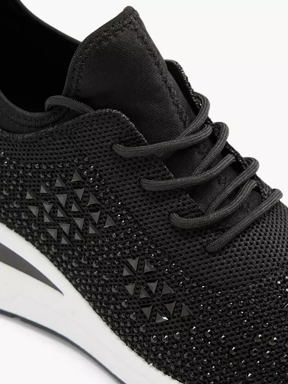 Zwarte Sneaker Steentjes 7 Zwarte Sneaker Steentjes - Afbeelding 5