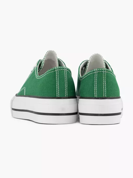 Groene Canvas Sneaker 6 Groene Canvas Sneaker - Afbeelding 4