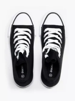 Zwarte Hoge Canvas Sneaker 20 Zwarte Hoge Canvas Sneaker -Skechers Winkel 2174258 H3