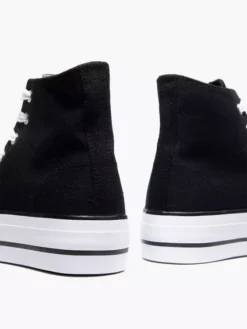 Zwarte Hoge Canvas Sneaker 22 Zwarte Hoge Canvas Sneaker -Skechers Winkel 2174258 H4