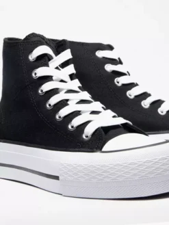 Zwarte Hoge Canvas Sneaker 24 Zwarte Hoge Canvas Sneaker -Skechers Winkel 2174258 H5