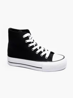 Zwarte Hoge Canvas Sneaker 26 Zwarte Hoge Canvas Sneaker -Skechers Winkel 2174258 H6