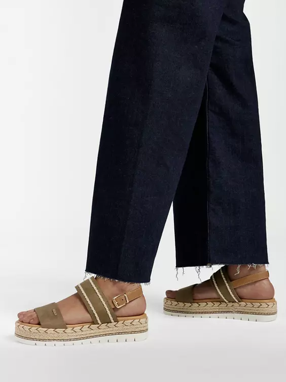 ESPRIT Groene Platform Sandaal Touw 7 ESPRIT Groene Platform Sandaal Touw - Afbeelding 5