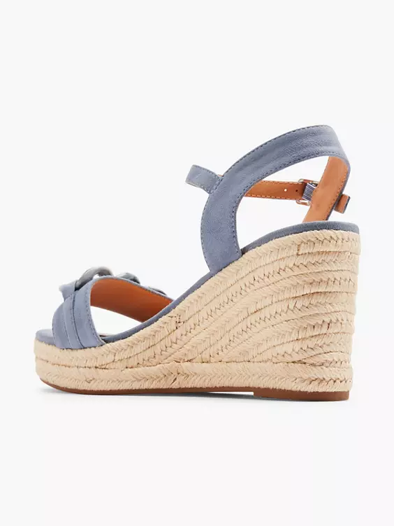 Jeansblauwe Sandaal Sleehak 5 Jeansblauwe Sandaal Sleehak - Afbeelding 3