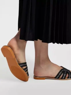 Zwarte Slipper Kralen -Skechers Winkel 2177401 H10