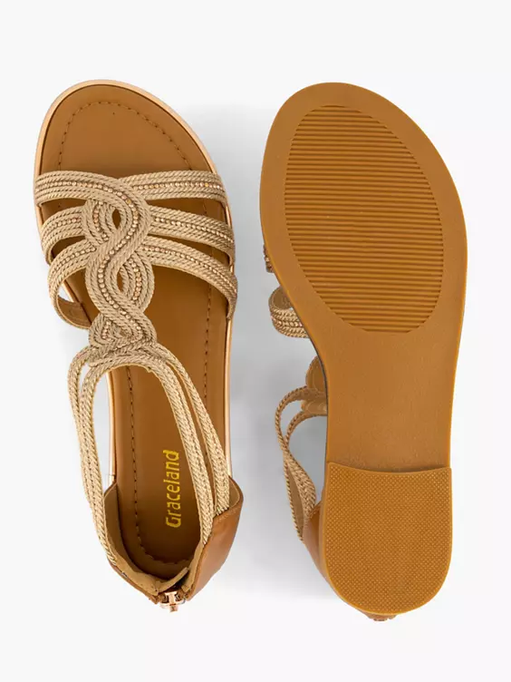 Bruine Sandaal Steentjes 7 Bruine Sandaal Steentjes - Afbeelding 5