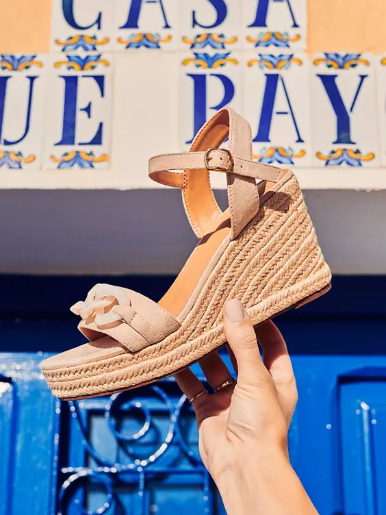 Creme Sandalen Sleehak 9 Creme Sandalen Sleehak - Afbeelding 7