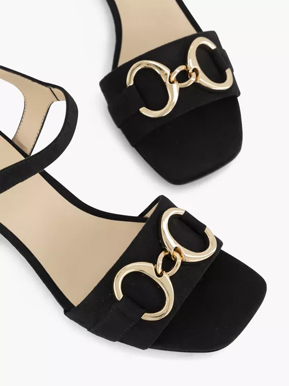 Zwarte Sandalette Sierketting 7 Zwarte Sandalette Sierketting - Afbeelding 5