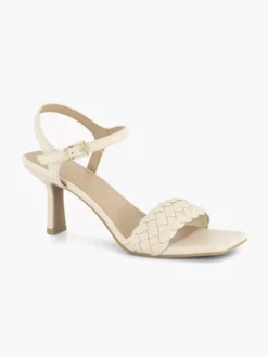Beige Sandalette Gevochten -Skechers Winkel 2180229 H6