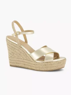 Gouden Espadrille Sleehak -Skechers Winkel 2180253 H6