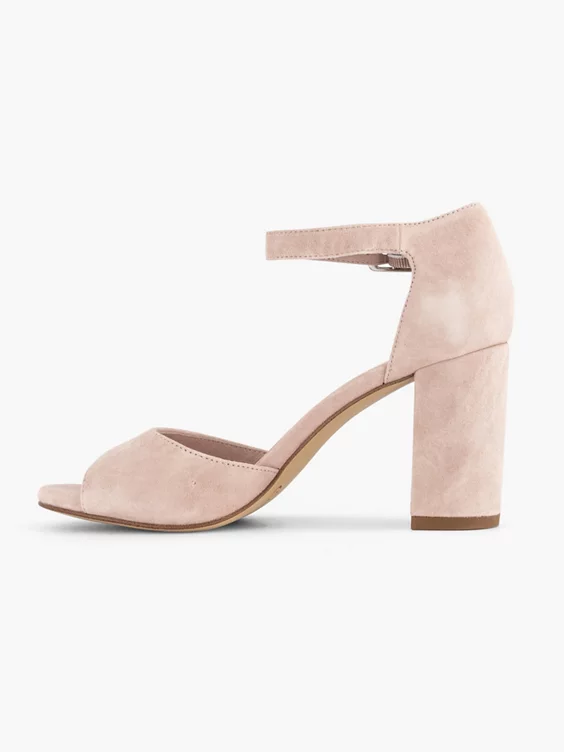 Lichtroze Suéde Sandalette 4 Lichtroze Suéde Sandalette - Afbeelding 2
