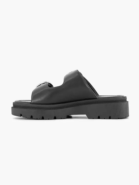 Zwarte Chunky Slipper 4 Zwarte Chunky Slipper - Afbeelding 2