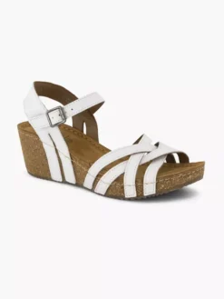 Easy Street Witte Sandaal Sleehak -Skechers Winkel 2184597 H6