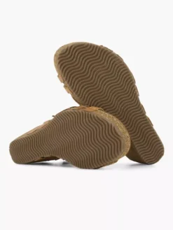 Easy Street Bruine Leren Sandalette -Skechers Winkel 2184600 H3