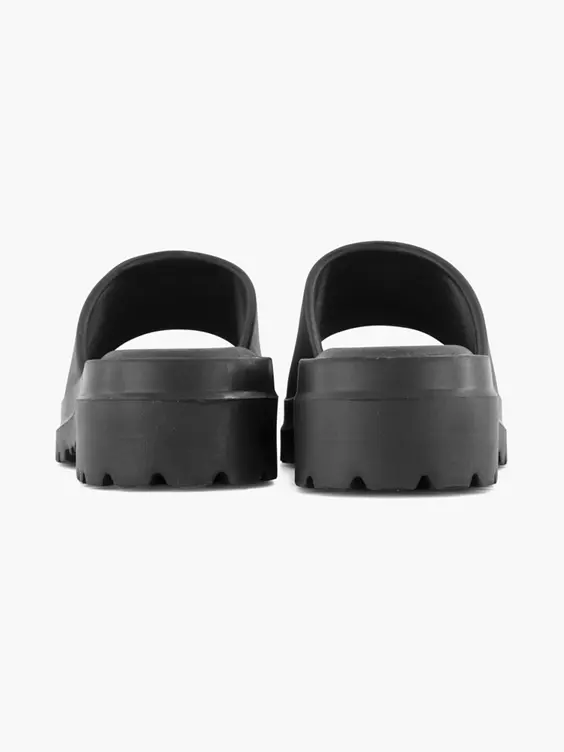 Zwarte Chunky Badslipper 6 Zwarte Chunky Badslipper - Afbeelding 4