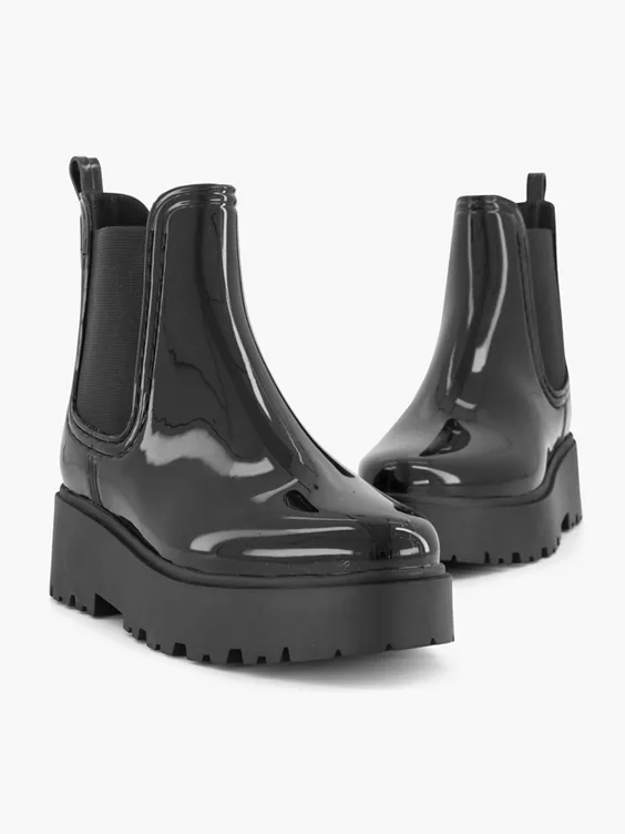 Zwarte Regenlaars Hak 7 Zwarte Regenlaars Hak - Afbeelding 5