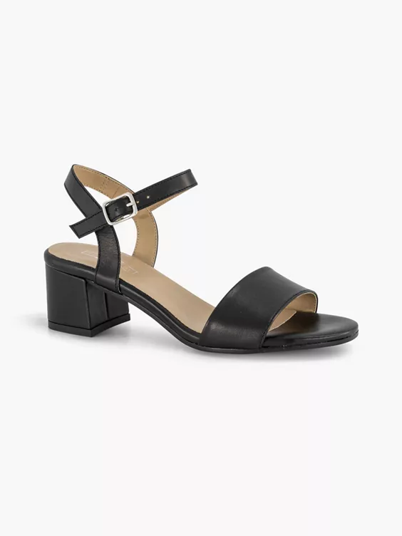 Zwarte Leren Sandalette 8 Zwarte Leren Sandalette - Afbeelding 6