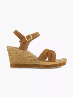 Cognac Sandalette Sleehak