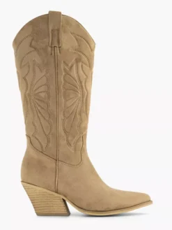 Taupe Lange Cowboy Laars