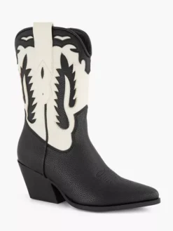 Zwart/ Witte Cowboy Laars -Skechers Winkel 2203453 H6