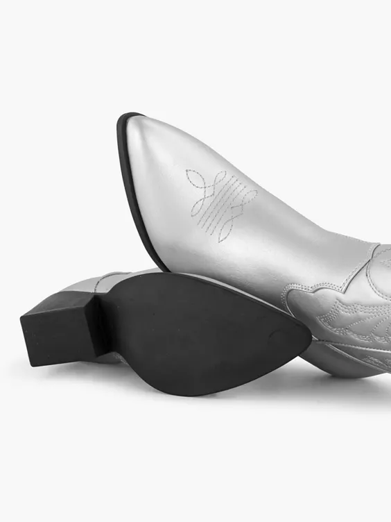 Zilverkleurige Cowboy Laars 5 Zilverkleurige Cowboy Laars - Afbeelding 3