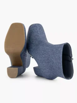 Jeans Blauwe Enkellaars Hoge Hak -Skechers Winkel 2208004 H3