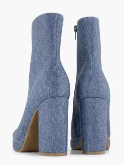 Jeans Blauwe Enkellaars Hoge Hak -Skechers Winkel 2208004 H4