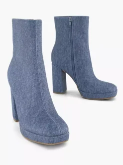 Jeans Blauwe Enkellaars Hoge Hak -Skechers Winkel 2208004 H5