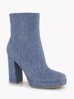 Jeans Blauwe Enkellaars Hoge Hak -Skechers Winkel 2208004 H6