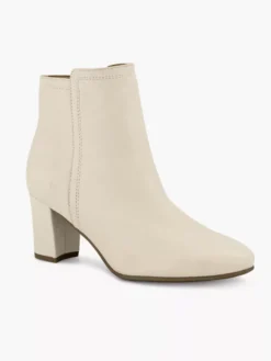 Creme Leren Enkellaars -Skechers Winkel 2225701 H6