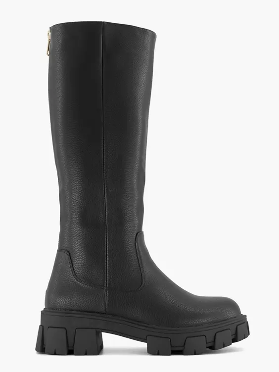 Zwarte Chunky Laars 3 Zwarte Chunky Laars