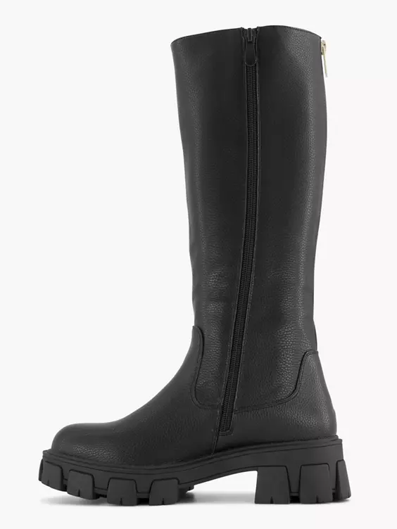 Zwarte Chunky Laars 4 Zwarte Chunky Laars - Afbeelding 2