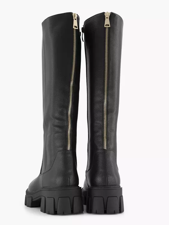 Zwarte Chunky Laars 6 Zwarte Chunky Laars - Afbeelding 4