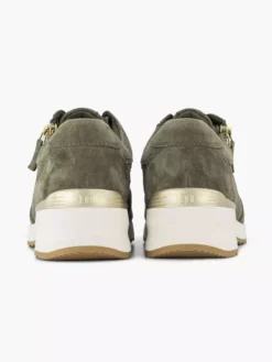 Donkergroene Leren Sneaker -Skechers Winkel 2241098 H4