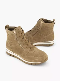 Zandkleurige Leren Sneaker -Skechers Winkel 2241112 H5