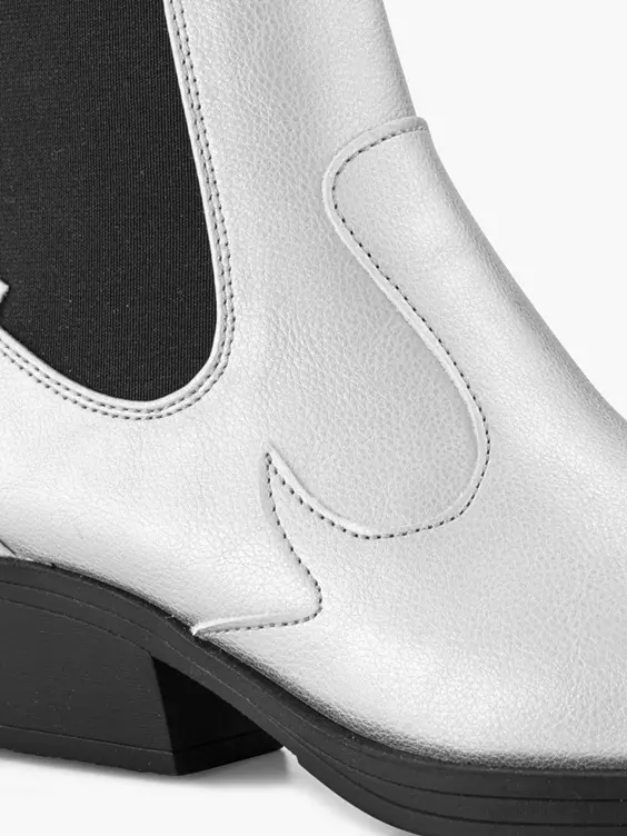 ONLY Shoes Zilveren Cowboy Laars 7 ONLY Shoes Zilveren Cowboy Laars - Afbeelding 5