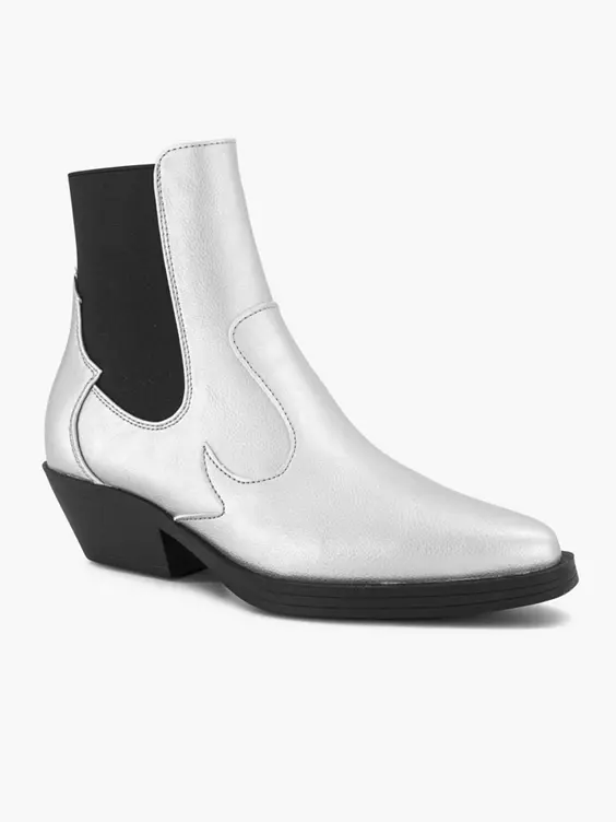ONLY Shoes Zilveren Cowboy Laars 8 ONLY Shoes Zilveren Cowboy Laars - Afbeelding 6