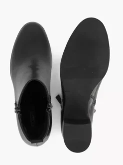 Zwarte Leren Enkellaars Hak -Skechers Winkel 2244912 H3