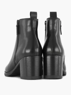 Zwarte Leren Enkellaars Hak -Skechers Winkel 2244912 H4