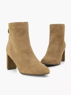 Cognac Suède Enkellaars Hak -Skechers Winkel 2246592 H5