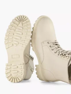 Off White Leren Veterboot -Skechers Winkel 2246657 H3