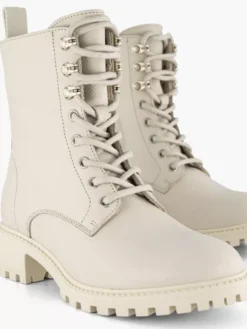 Off White Leren Veterboot -Skechers Winkel 2246657 H5