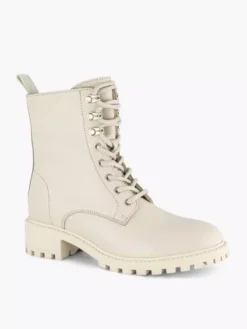Off White Leren Veterboot -Skechers Winkel 2246657 H6