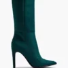 Groene Lange Laars Hoge Hak