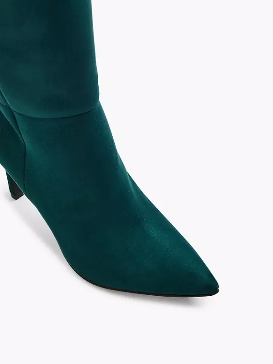 Groene Lange Laars Hoge Hak 4 Groene Lange Laars Hoge Hak - Afbeelding 2