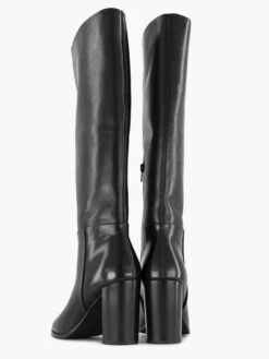 Zwarte Lange Leren Laars Hoge Hak 11 Zwarte Lange Leren Laars Hoge Hak -Skechers Winkel 2251072 H4